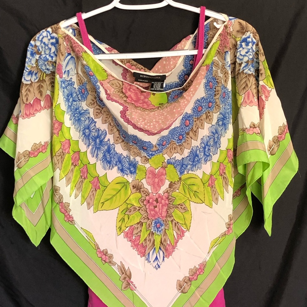 BCBG 100% silk women’s Cami cover or top